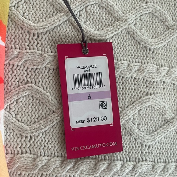 NEW! Vince Camuto Vibrant Tropical Mini Dress Women’s Size 6 - Picture 15 of 16